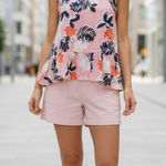 A New Day  Women's Sleeveless Pink Floral Top Photo 0