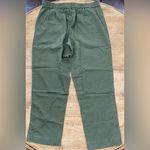 J.Crew Denim Women’s Small‎ Linen Blend Army Green Front Tie Crop Seaside Pant Photo 9