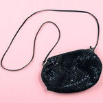 WHITING AND DAVIS Black Vintage Metal Cocktail Clutch Bag Photo 0