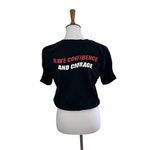 ZARA Trafaluc Cropped T-Shirt Have Confidence and Courage Black Size Medium Photo 1