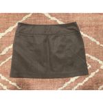 Perry Ellis Women’s  Preppy A Line Wool Mini Skirt Brown Medium Business Casual Photo 2