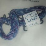 Electric Family Ella Ivory Purple Blue Stretchy Braided Boho Bracelet Photo 3