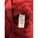 Source Unknown NWT Women's Red Lace Peplum Crop V Neck Long Sleeve Blouse Top Medium Party M Photo 5