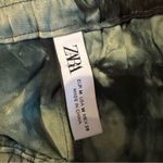 ZARA The Batik Blue Tie Dye Pull-On Midi Skirt Sz M Photo 6