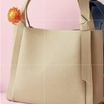 Faux Pebbled Leather Tan Bag Photo 7