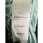 SIGNIFICANT OTHER Mirage Green Blue Form Fitting Mesh Verona Dress Size US 12 Photo 10