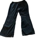Caribbean Joe Black Flare Velvet Pants Wide Leg Design Photo 1
