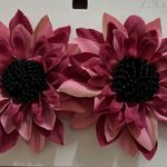 ZARA  Flower Red & Pink Earring Photo 4