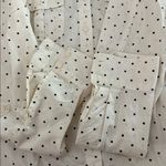 Tommy Hilfiger Cream Polka Dot Roll Tab Shirt Photo 8