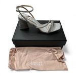 Badgley Mischka  Freedom Bejeweled Straps Glitter Block Heels 9.5 Photo 0