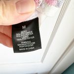 Say What? Romantic Bustier Mesh Peek-A-Boo Crop Style Top Bra Floral Embroidery Cottage M Photo 5