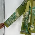 Antthony Green Kimono Paisley Print Sheer Chiffon Draped Open Front Cardigan M Size M Photo 2