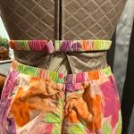 For Love & Lemons Pia Floral Midi Skirt Pink Cutout Waistband Cinched Size L Photo 7