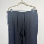 Land'n Sea Linen Wide Leg Pant Women L Black Pull On Coastal Beach Boho Relaxed Size L Photo 2