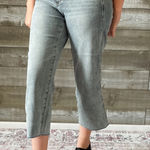 Judy Blue   Mid Rise Tummy Control Top Wide Leg
Crop Jeans with Raw Hem size 16W Photo 0