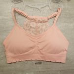 Laura Ashley ππ Lace Back Seamless Bralettes 2 Pack ~ Pink & Gray Small S NWT Photo 2
