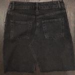 Topshop  denim notch detail skirt us 4 faded black Photo 2