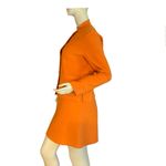 carole little VINTAGE Y2K ORANGE WOOL BLEND SKIRT SUIT (XS/4) Photo 4