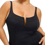 Good American NWT Scuba U Ring Corset Midi Dress Black 5 2X Summer Basics Tank Photo 2