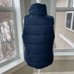 Old Navy Navy Herringbone Fabric Puffer Vest Size Small Photo 1