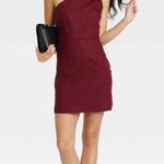 A New Day  Burgundy One Shoulder Linen Dress Size Large NWT Photo 0