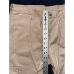 Sundance Woman's Cargo Pants Straight Crop Tan Casual Chino Pockets Sz 14 Petite Photo 5