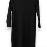 Gap  womens size XS plain black dress 3/4 sleeves knee length funeral church Photo 0