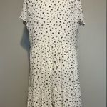 American Eagle  Outfitters White and Blue Floral Mini Sun Dress Photo 3