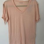 ALLSAINTS NWT Kay Tee Cami Pink Short Sleeve Cold Shoulder V-Neck Sz XS Photo 1