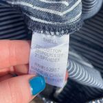 Altar'd State Altar’d State Size Small Pinstriped Flare Bellbottom Pull-on Jeans White & Blue Photo 6