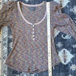 Anthropologie By  Women’s Puff Long Sleeve Knit 1/4 Button Down Henley Size Small Photo 14