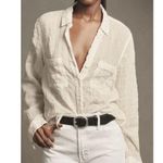 MOTHER The Kick It High Waist Straight Leg Jeans in Wash Fairest Of Them All White Size 26 Photo 2