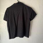 Jane Ashley Y2k Black Embroidered Sequin Button Up Shirt M Boho Cottagecore Photo 4