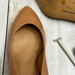 INC International Concepts Leather Tan Heels Pumps Shoes Office Style Capsule Size 11 Photo 10