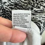 Nine West Black White Zebra Print Square Neck Smoked Lined Long Sleeve Blouse L Photo 7