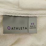 Athleta No Chill Terry Hoodie Pullover Sweatshirt White Pockets 982932 Size XS Photo 5