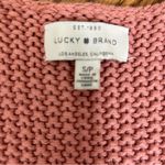 Lucky Brand  | Blush Pink Chunky Knit VNeck Sweater Size S Photo 2