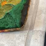 El Huarache vintage crossbody Orange Maroon and Green floral purse Photo 7