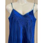 Morgan Taylor  Intimates Set Kimono Robe Chemise Night Slip Blue Floral Sm NWTS Photo 2