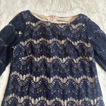 Jessica Howard  Mini Lace‎ Sheath Dress 3/4 Sleeve Sz Petite 12 Christmas Dress Photo 3