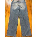 LOGO By Lori Goldstein  Shadow Patch Boyfriend Jeans Size 10 Photo 3