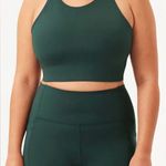 Girlfriend Collective  sports bra Moss Topanga Halter Bra high neck adjustable Photo 5