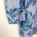 JM Collection  14 Striped Roses Cotton Blend Workwear Top Plus Photo 7