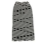 Anthropologie  Skirt Size XS Black White Striped Stretch Blend Womens Lined 23X33 Photo 7