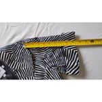 Chaus Black White Geometric Print Short Sleeve Cropped Blazer Jacket Size 6 Photo 9