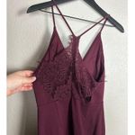 ASTR  THE LABEL x REVOLVE Burgundy Peeking Lace Bodycon Midi Dress Size Medium Photo 6