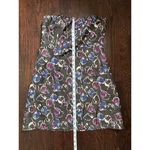 Vintage American Eagle Strapless Floral Dress Size 0 Gray Photo 5