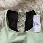 NWT MINT Medium Support Strappy Padded Sportsbra Green Photo 5
