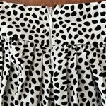 Melrose with Love B&W Spotted Wide Leg Pants Black Size L Photo 4