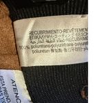 ZARA  Faux Leather Hi Elastic Waist Skinny Ankle Crop Pants Raw Hem XS Brown Photo 8